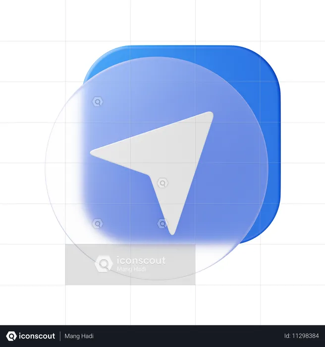 Navigation  3D Icon