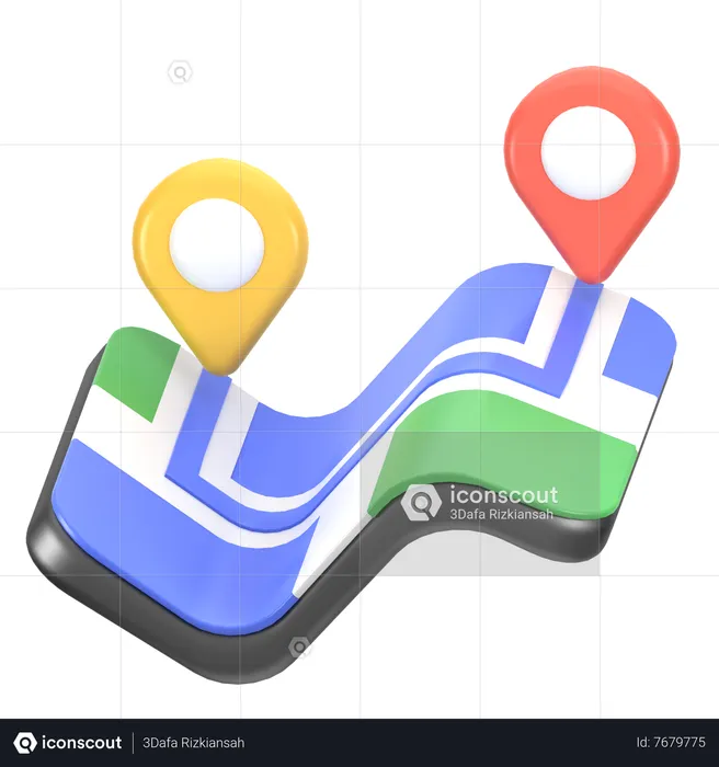 Navigation Flag 3D Icon
