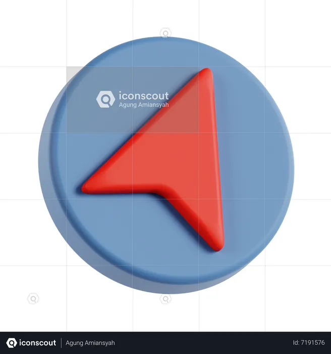 Navigation Arrow  3D Icon