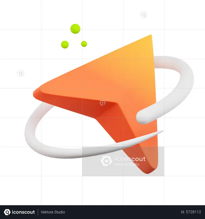 Navigation Arrow  3D Icon