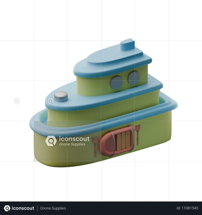 Bateau  3D Icon