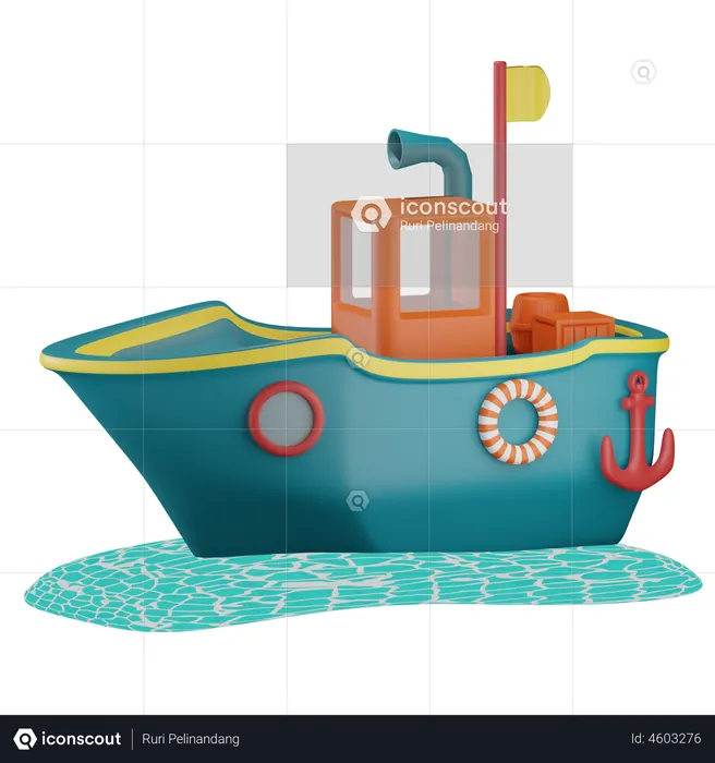 Bateau  3D Illustration