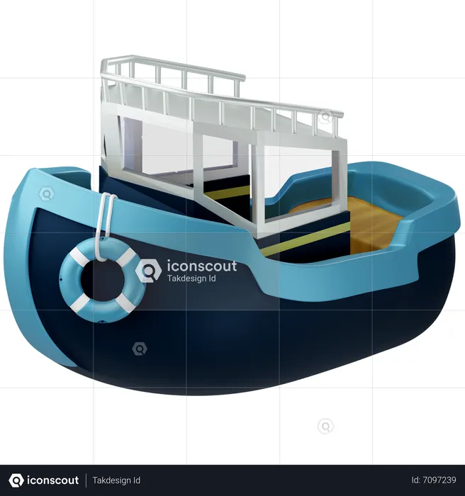 Bateau  3D Icon