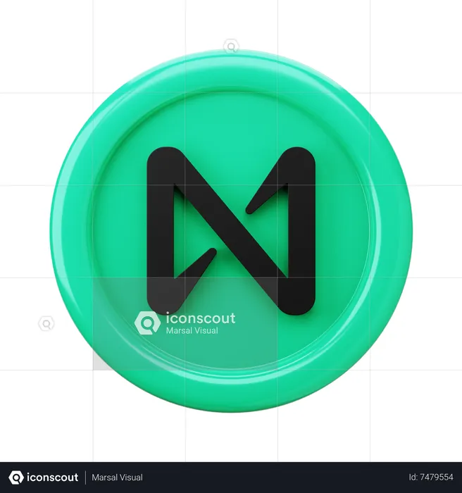 Near Protocol NEAR Coin  3D Icon