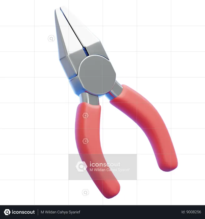 NEEDLE NOSE PLIER  3D Icon