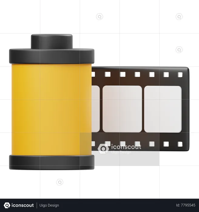 Negative Film Roll  3D Icon