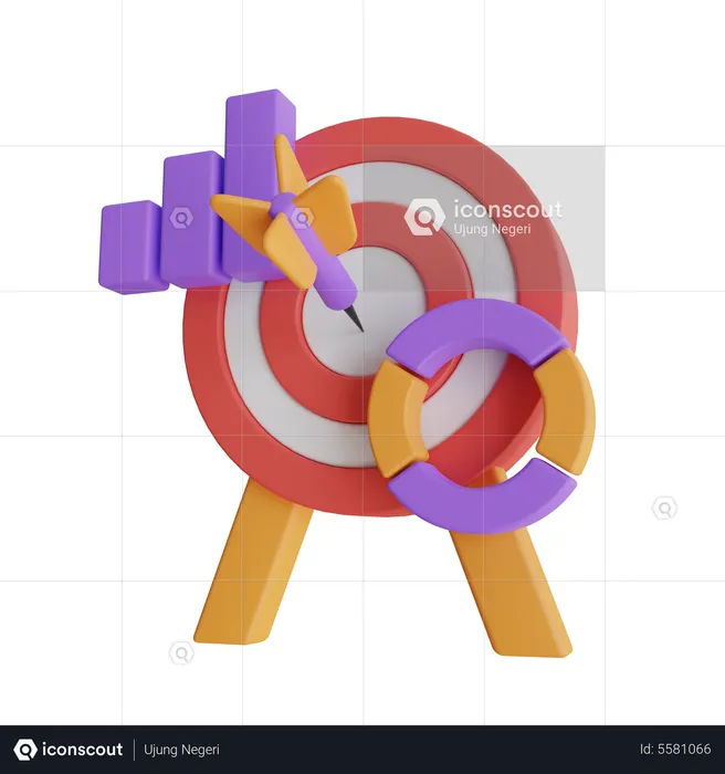 Negócio alvo  3D Icon