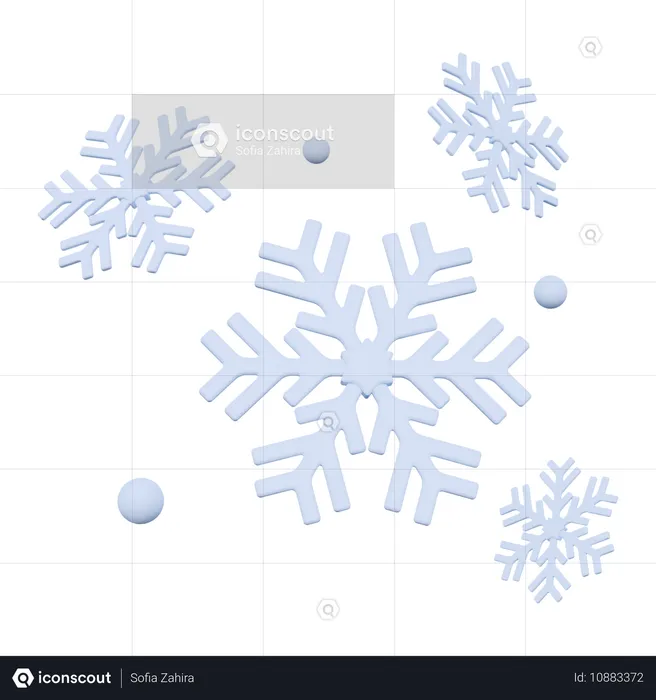 Neige de Noël  3D Icon