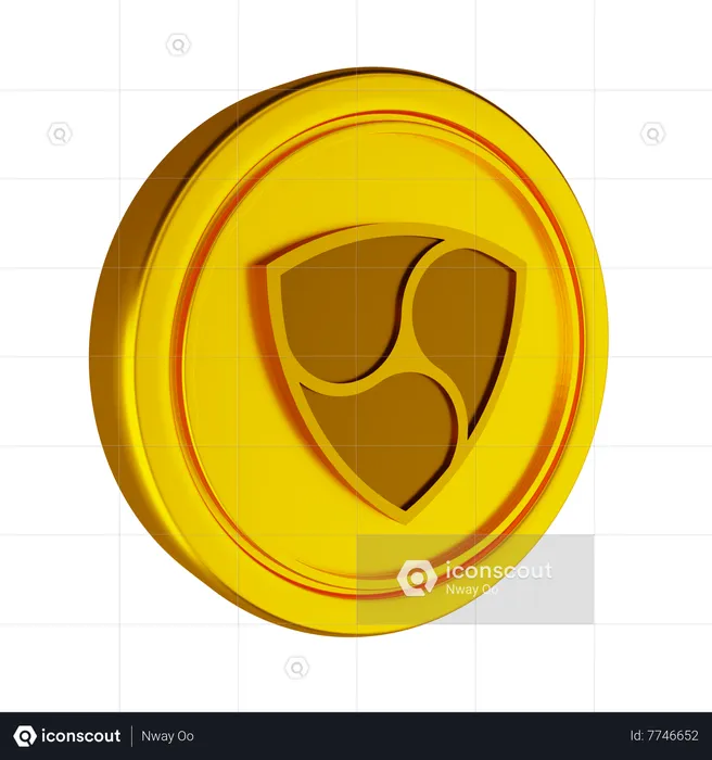 Nem Crypto Coin  3D Icon