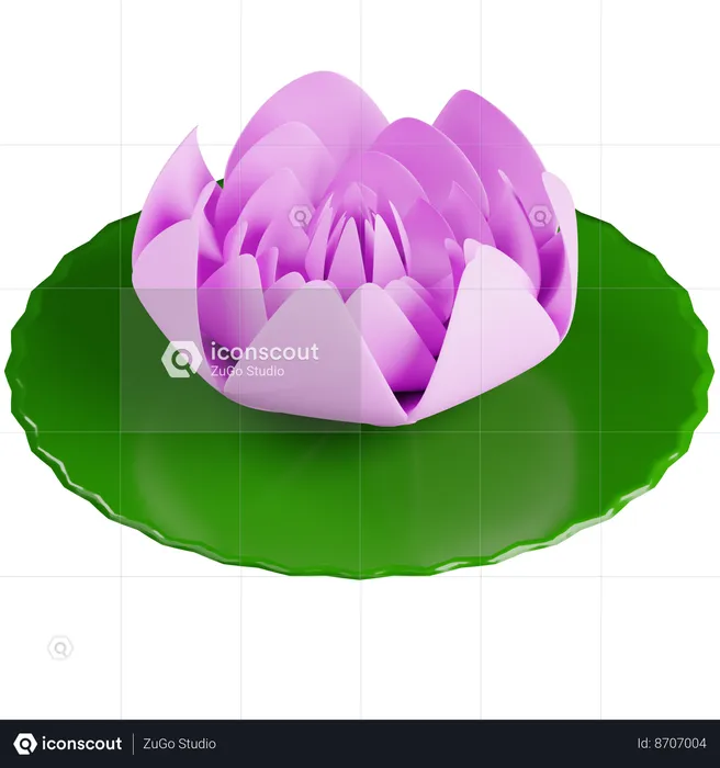 Nénuphar  3D Icon