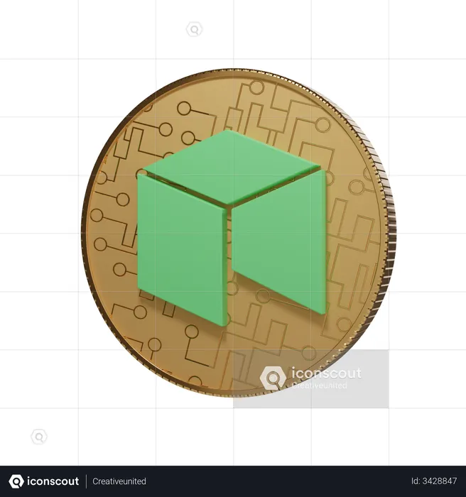 Neo Coin  3D Illustration