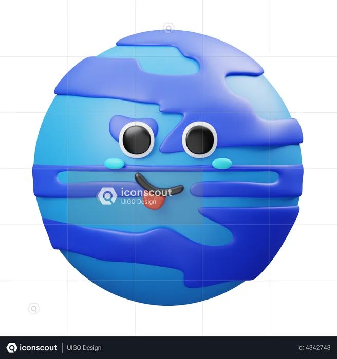 Neptune  3D Illustration
