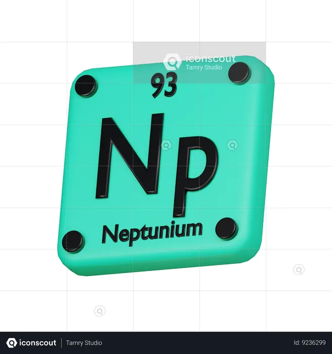 Neptunium  3D Icon