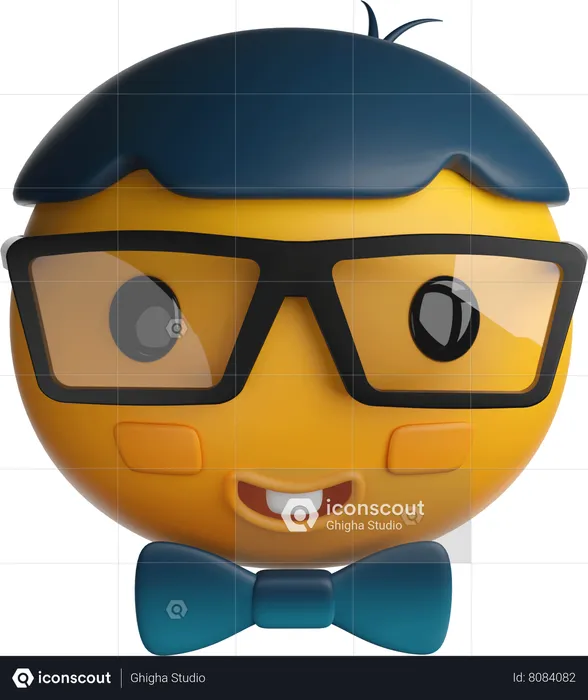 Nerdy Face Emoji Emoji 3D Icon