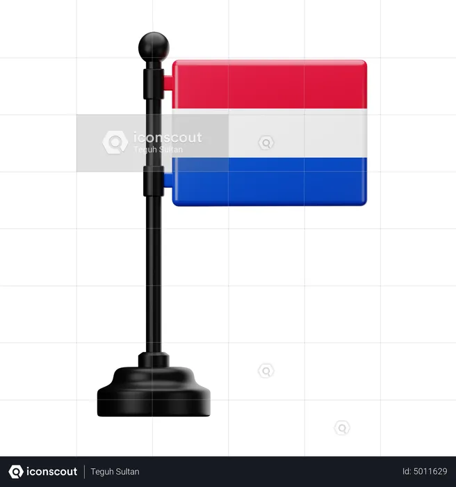 Netherlands Flag Flag 3D Icon