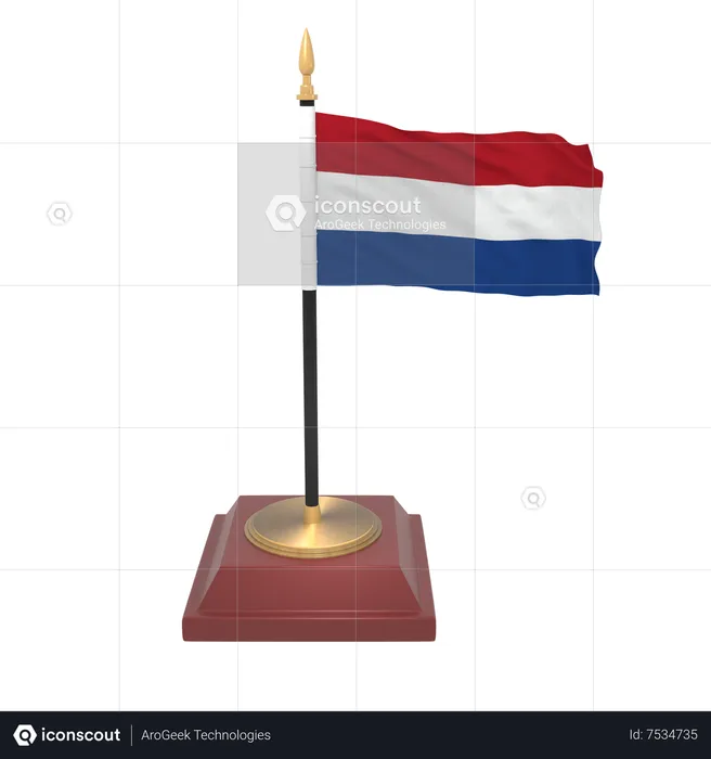Netherlands flag Flag 3D Icon