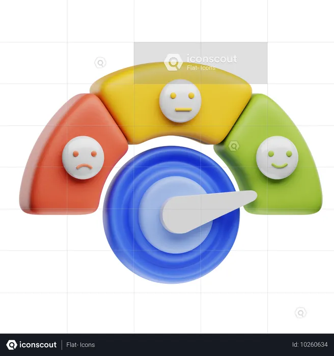 Net-Promoter-Score (NPS)  3D Icon