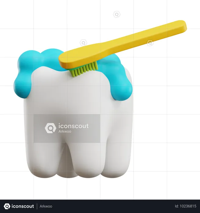 Brossage de dents  3D Icon