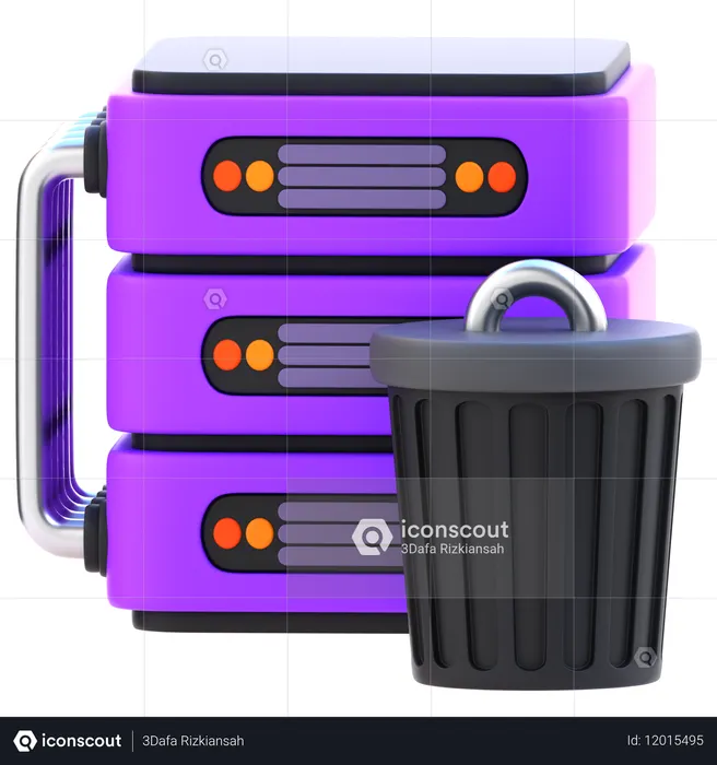 Nettoyage des données  3D Icon