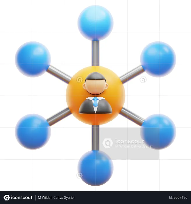 NETWORK  3D Icon