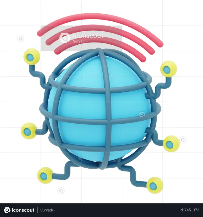 Network  3D Icon