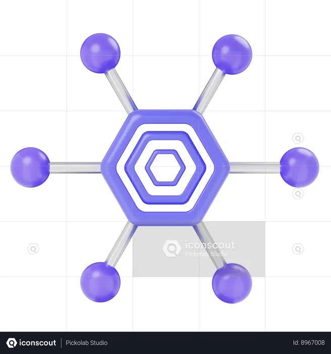 \network chart  3D Icon