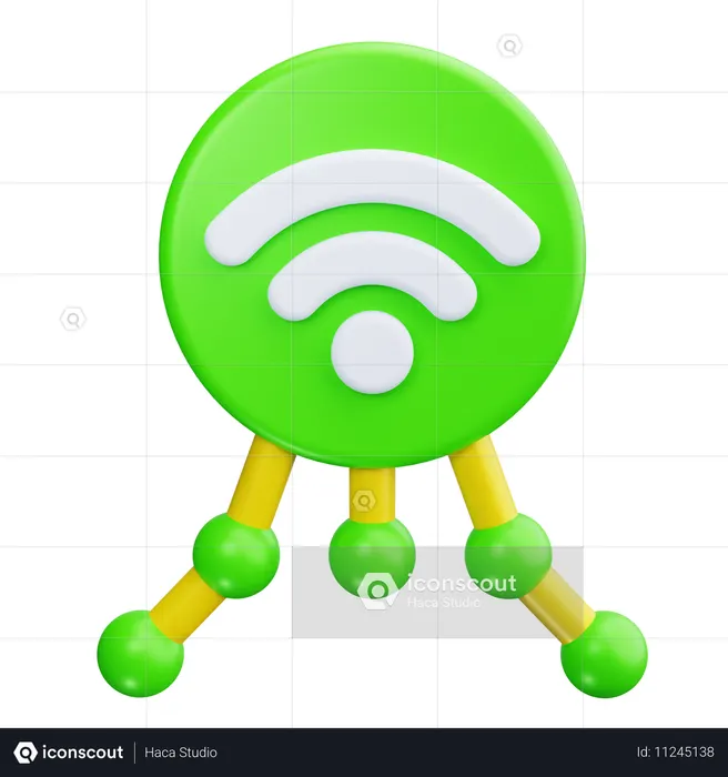 네트워크 연결  3D Icon