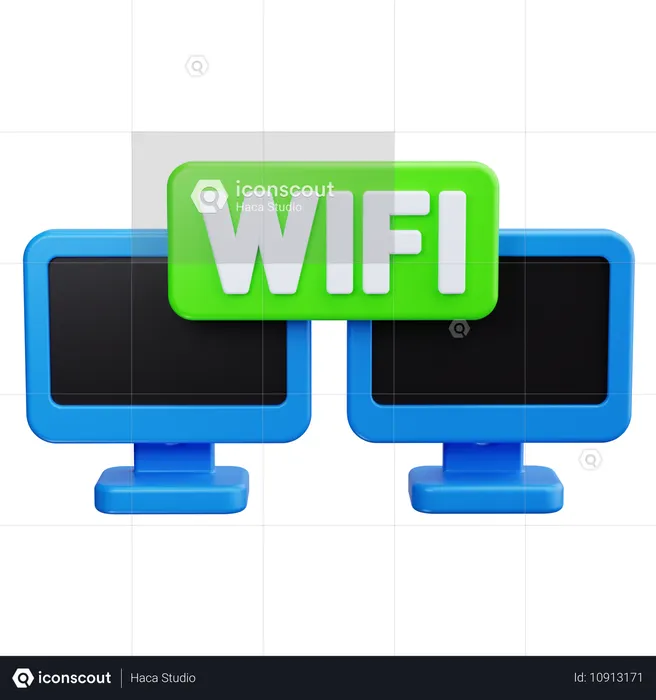 Network connections  3D Icon