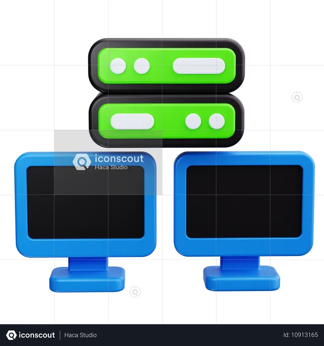 Network design  3D Icon