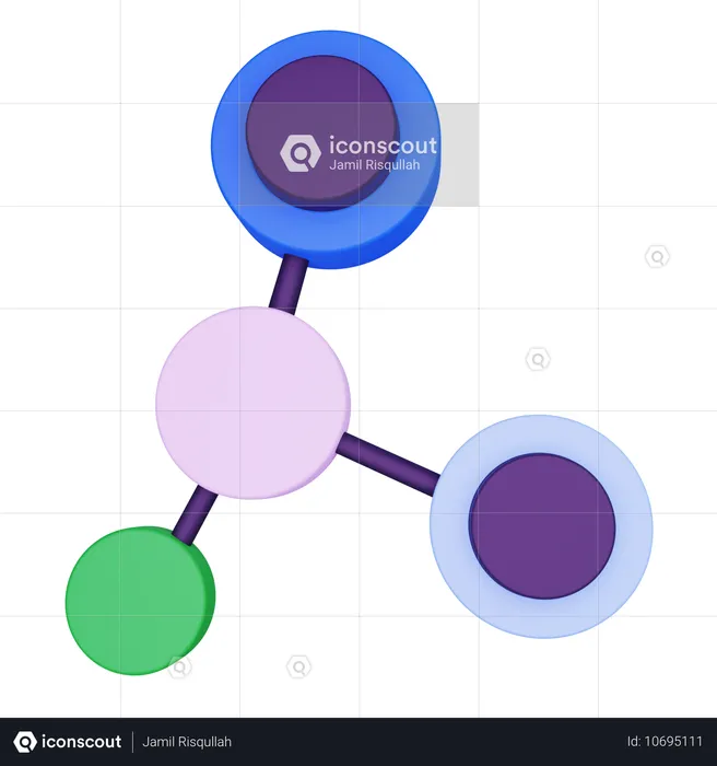 Network Diagram  3D Icon