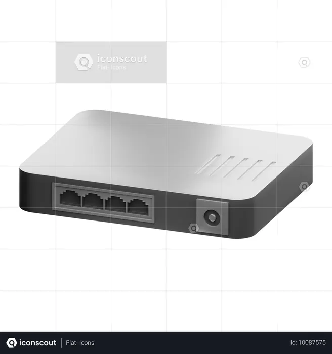 Network Hub  3D Icon