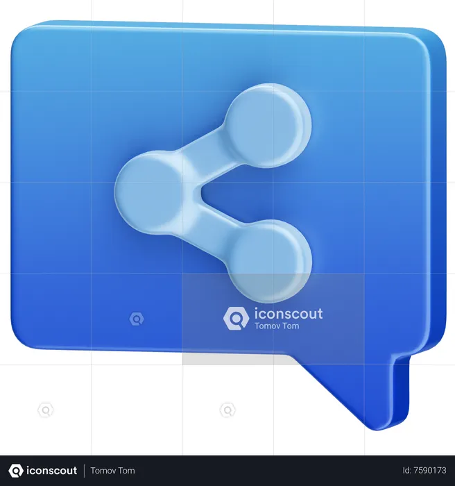 Network Message  3D Icon
