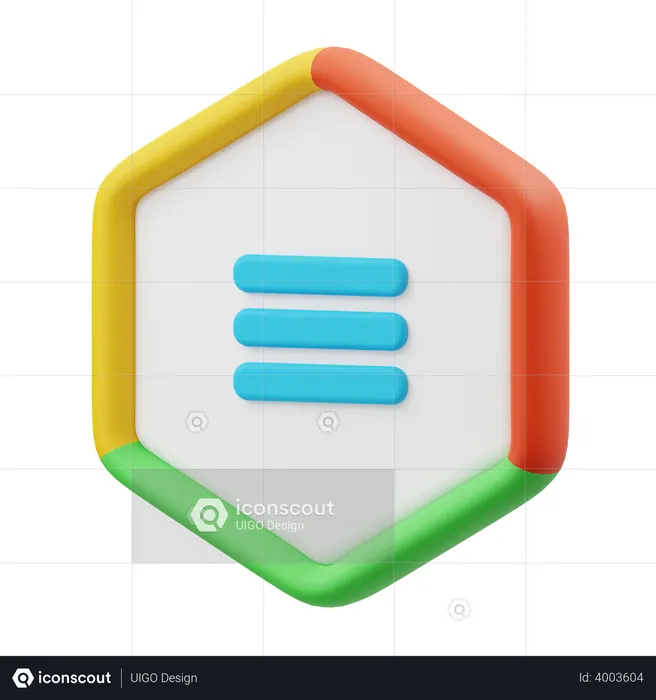 Network Pie Chart  3D Icon