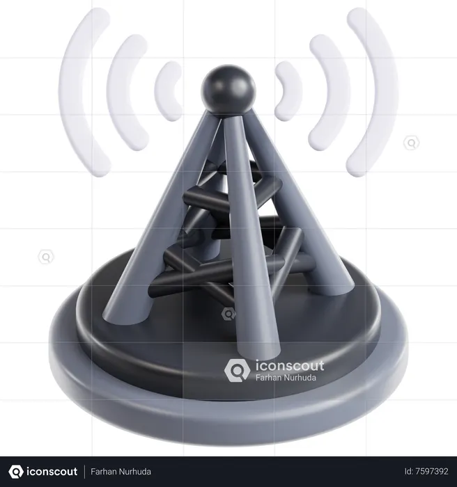 Network pole  3D Icon