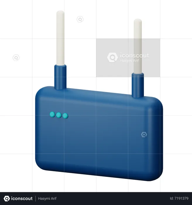 Network Router  3D Icon