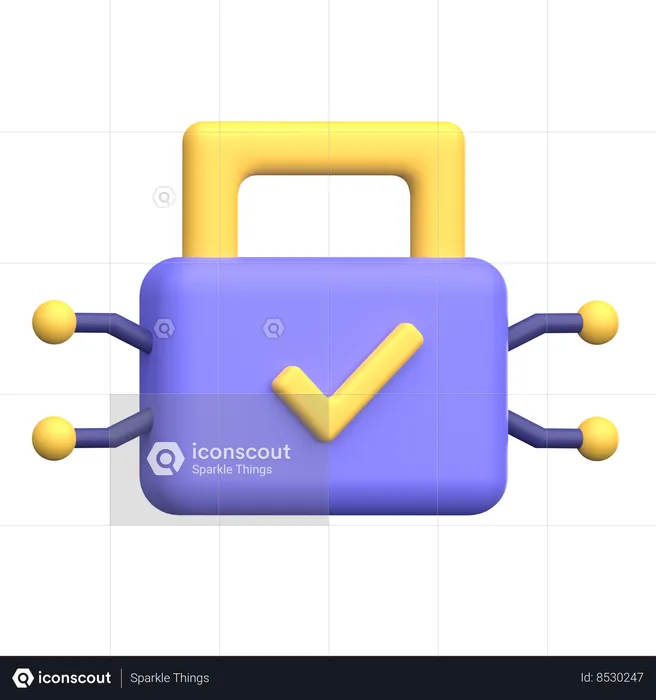 Network Security  3D Icon