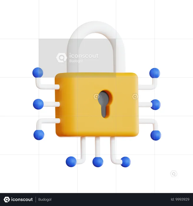 Network Security  3D Icon