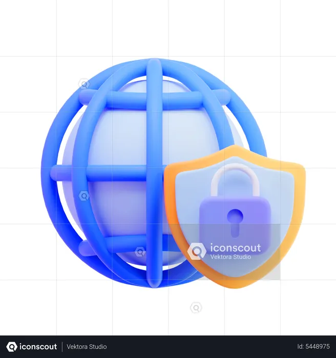 Network Security  3D Icon