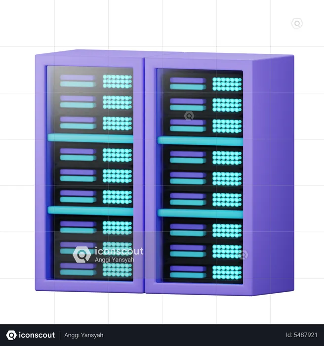 Network Server  3D Icon