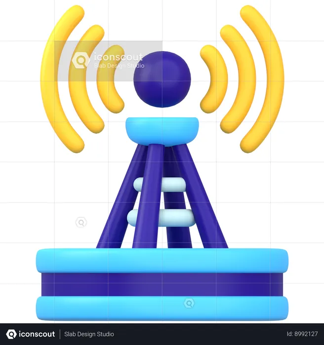 Network Tower  3D Icon