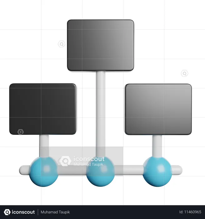 Networking  3D Icon