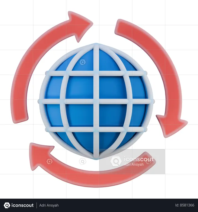 Networking  3D Icon