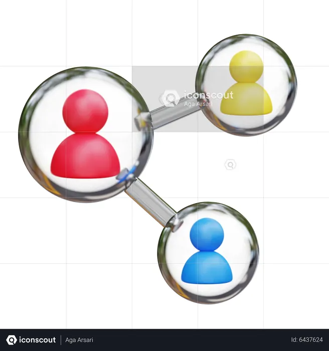 Networking  3D Icon