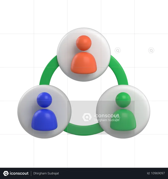 Networking  3D Icon