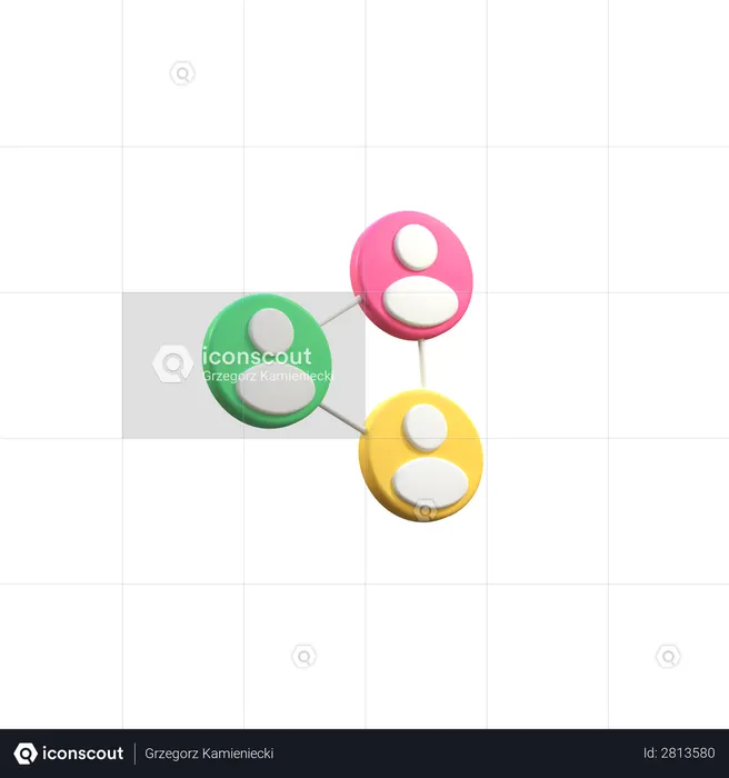 Networking  3D Illustration