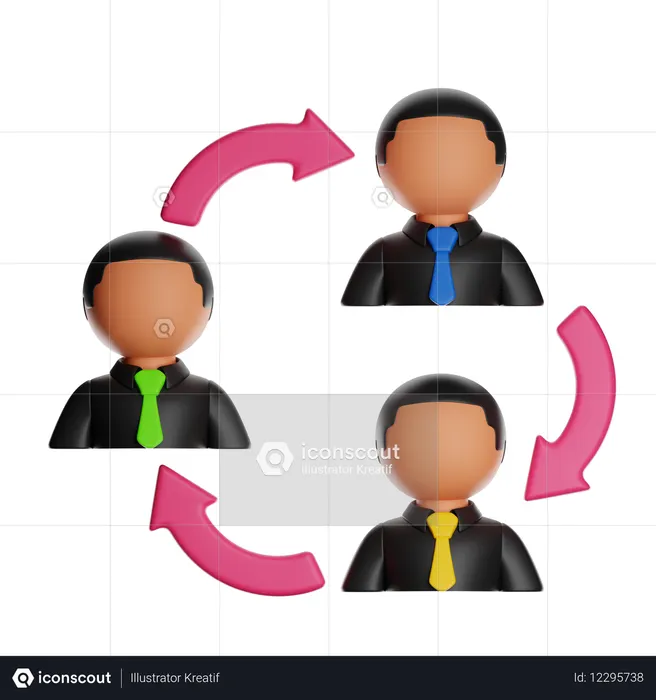 Networking Planing  3D Icon