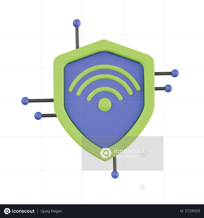 Netzwerksicherheit  3D Icon