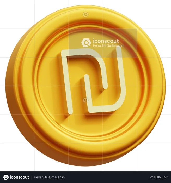 Neuer Schekel  3D Icon