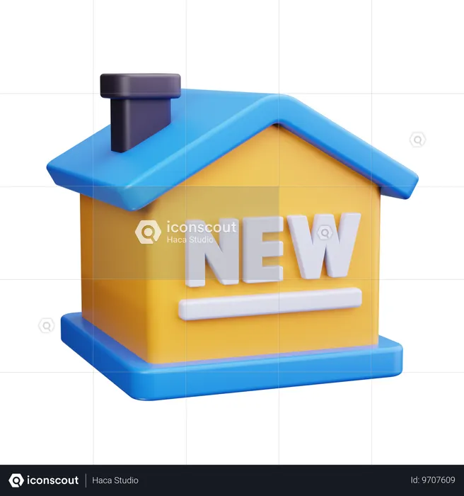 Neues Zuhause  3D Icon