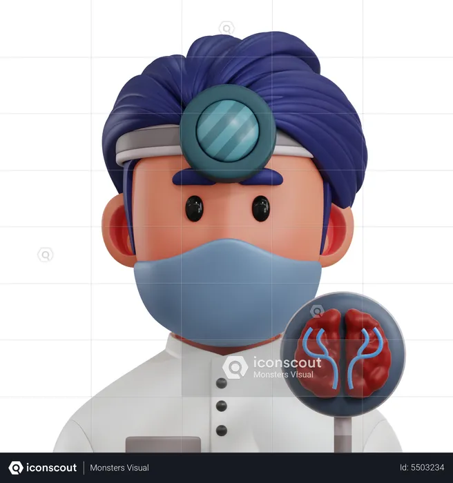 Neurosurgeon  3D Icon